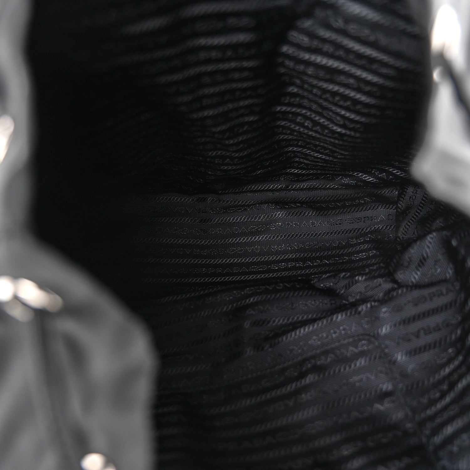 Prada Tessuto Nylon Saffiano Medium Backpack Black 5 of 12