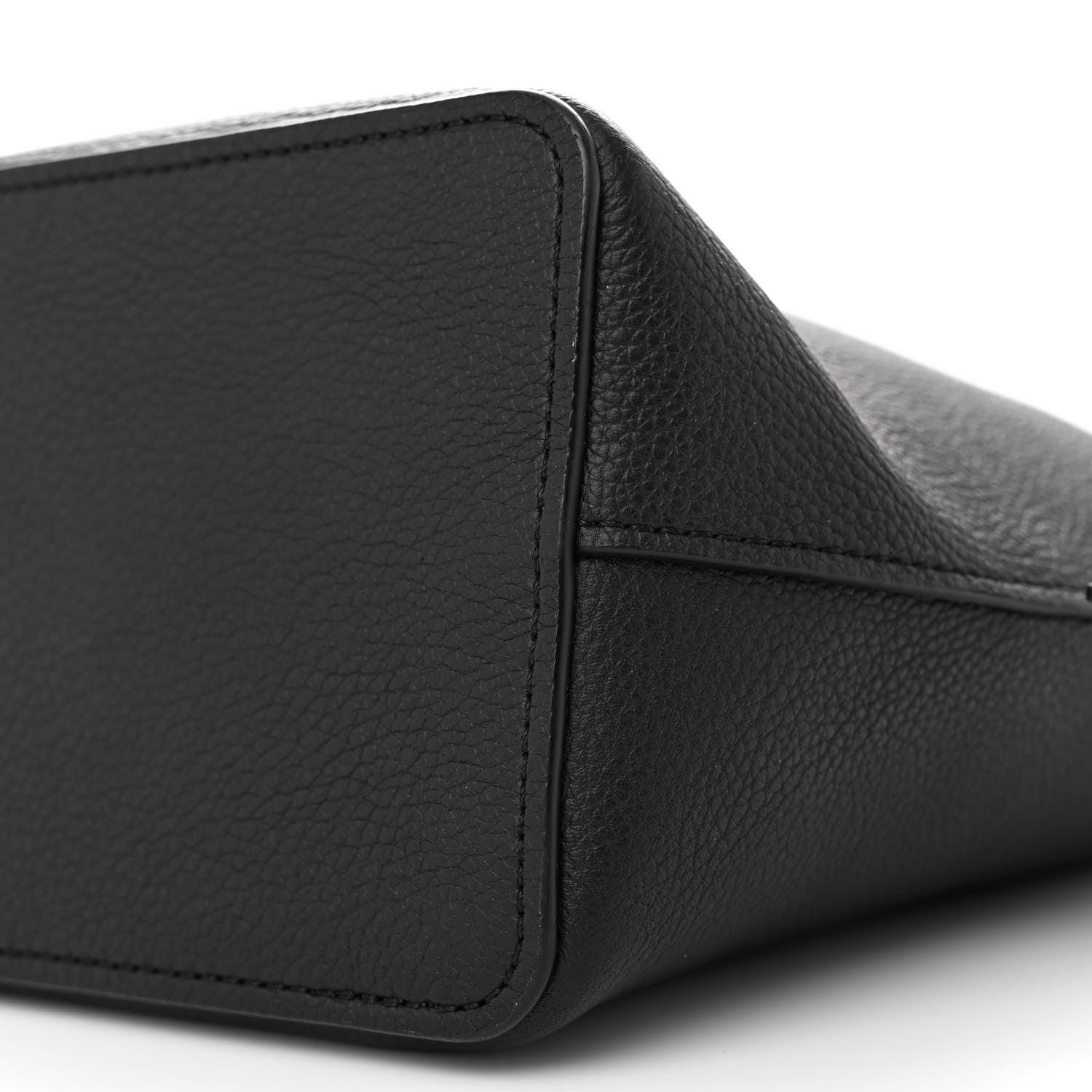 Louis Vuitton Calfskin Nano Lockme Bucket Black 9 of 9