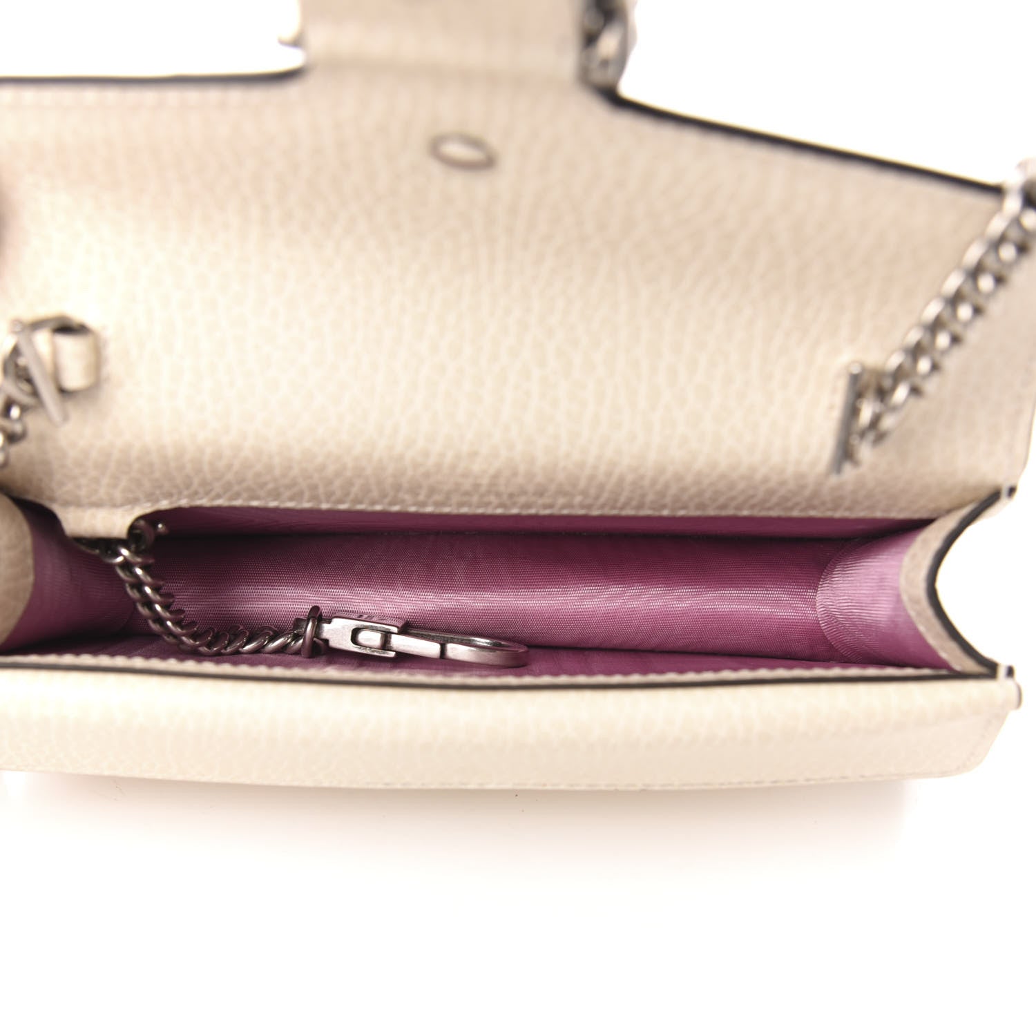Gucci Dollar Calfskin Crystal Super Mini Dionysus Shoulder Bag Mystic White Black Diamond 5 of 10