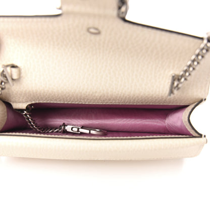 Gucci Dollar Calfskin Crystal Super Mini Dionysus Shoulder Bag Mystic White Black Diamond 5 of 10