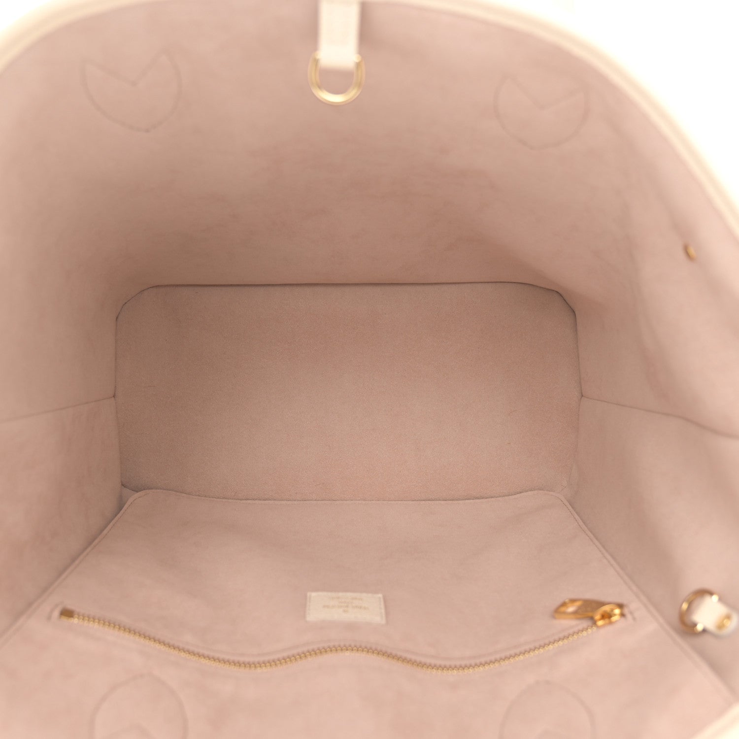 Louis Vuitton Empreinte Monogram Giant Neverfull MM Creme Rose Trianon 6 of 11