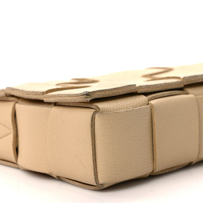 Bottega Veneta Grained Calfskin Maxi Intrecciato Cassette Crossbody Bag Porridge 7 of 8