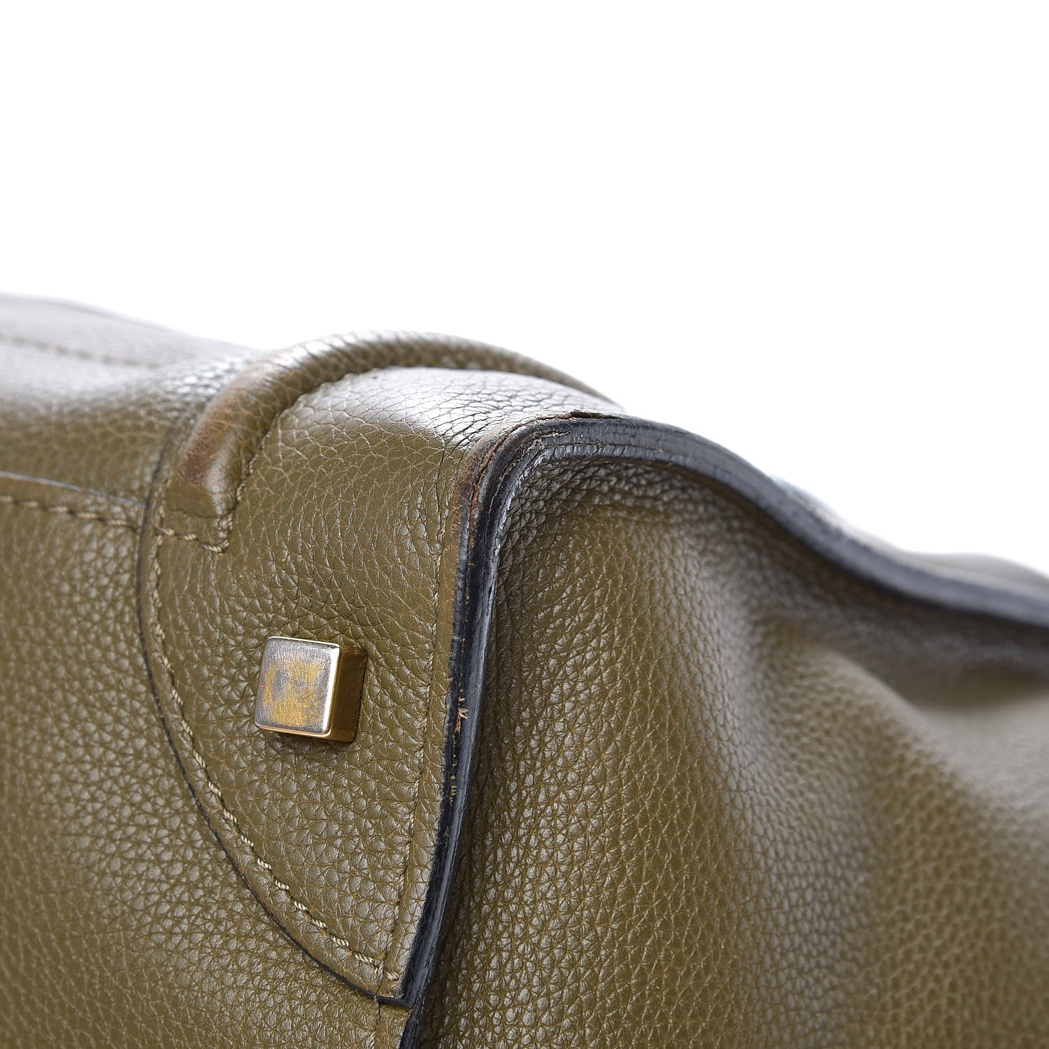Celine Drummed Calfskin Mini Luggage Jungle 12 of 19
