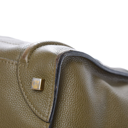 Celine Drummed Calfskin Mini Luggage Jungle 12 of 19