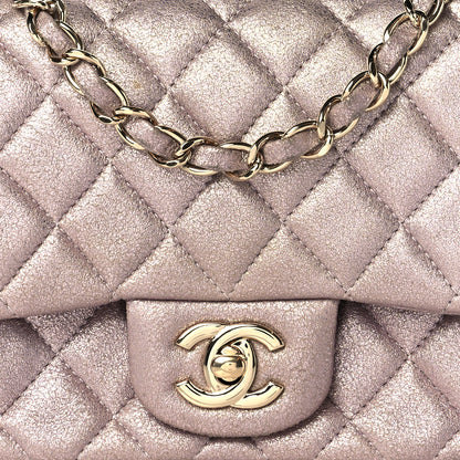 Chanel Iridescent Calfskin Quilted Mini Square Flap Light Pink 8 of 13