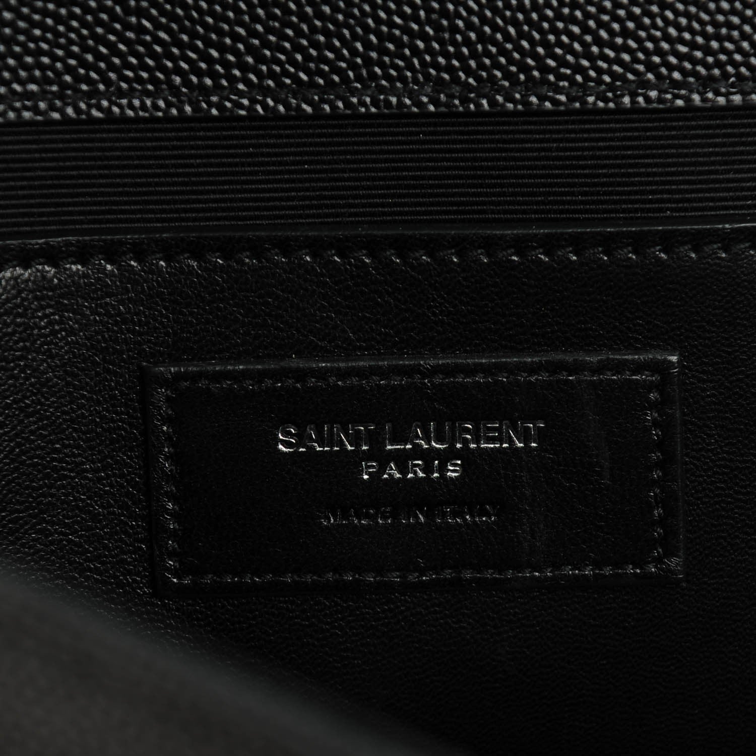 Saint Laurent Grain De Poudre Medium Classic Monogram Satchel Black 7 of 7