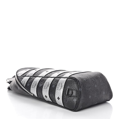 MCM Visetos Spot Medium Sling Bag Black Silver 4 of 9