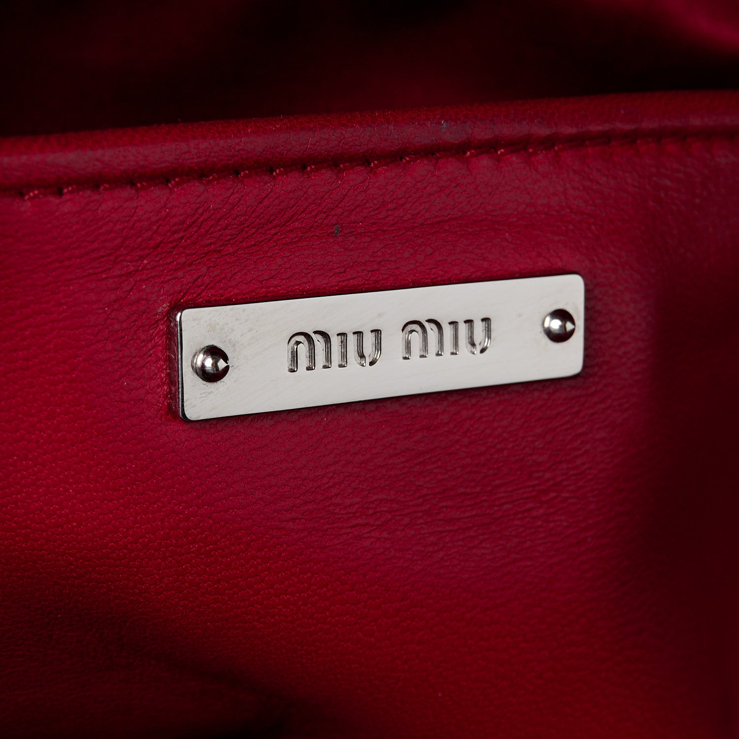 Miu Miu Nappa Snakeskin Bowler Grey Red 6 of 11