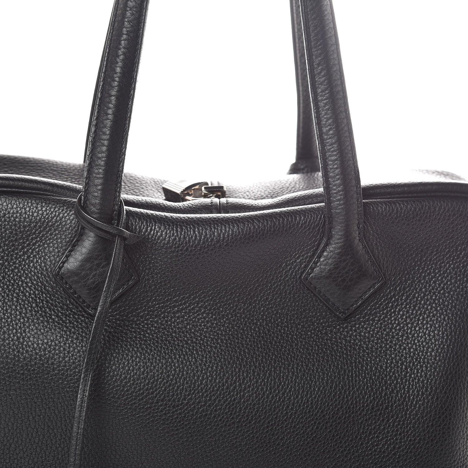 Hermes Taurillon Clemence Victoria II 35 Black 7 of 13
