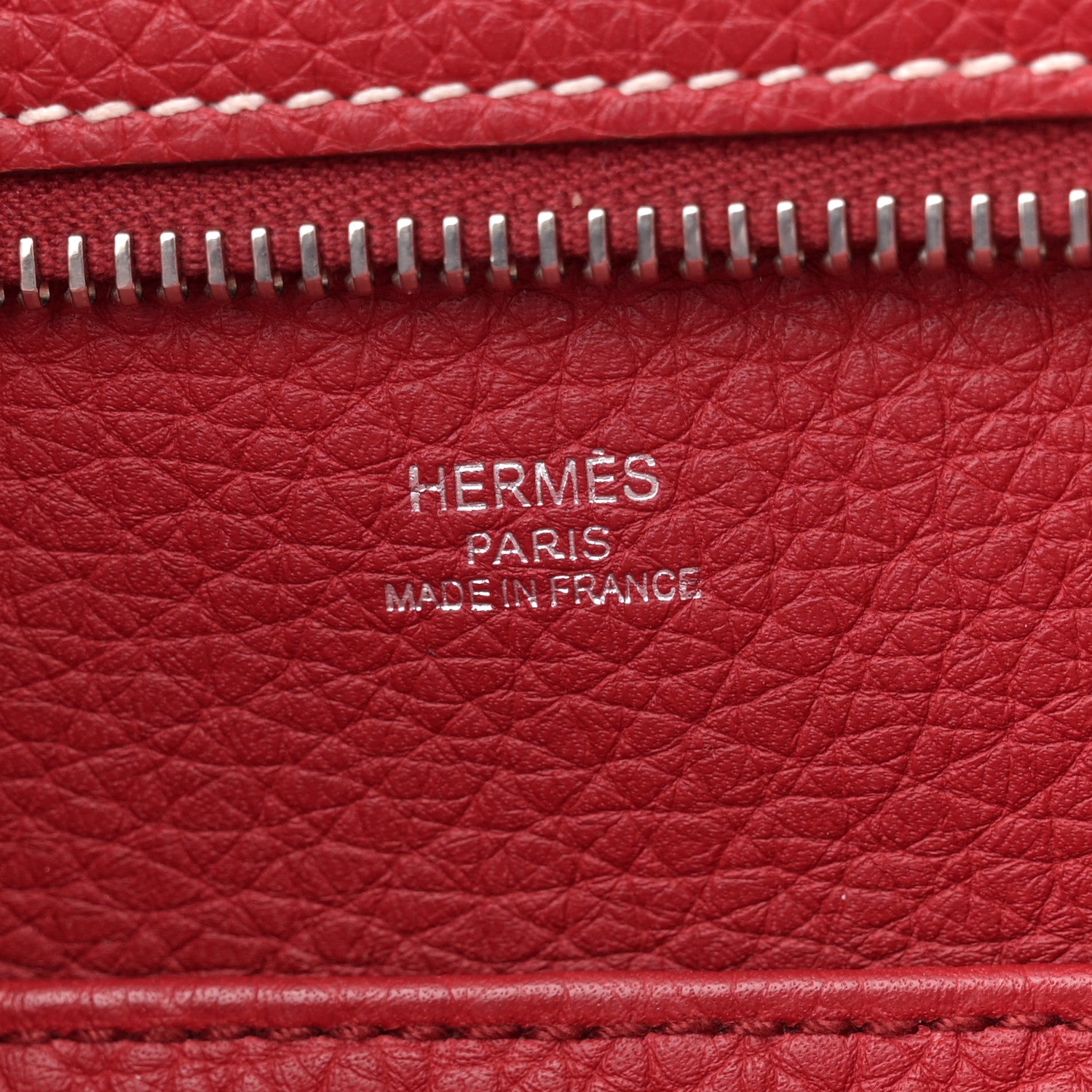 Hermes Taurillon Clemence Sac Good News PM Rouge Casaque 6 of 10
