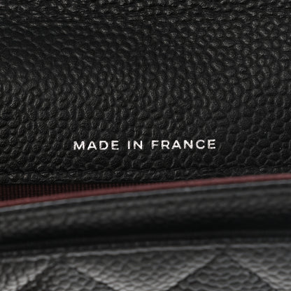 Chanel Caviar Quilted Flap Card Holder Wallet Black 7 of 9