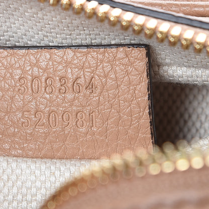 Gucci Pebbled Calfskin Small Soho Disco Bag Camelia 9 of 10