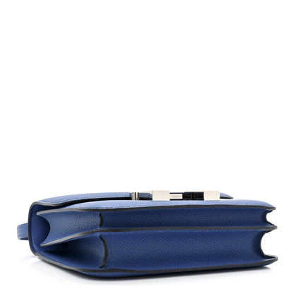 Hermes Epsom Enamel Constance 18 Bleu France 4 of 11