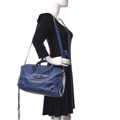 Balenciaga Agneau Classic Hardware Polly Bleut Bleu Glacier 4 of 28