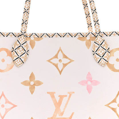 Louis Vuitton Monogram Giant By The Pool 2.0 Neverfull MM Beige 8 of 10