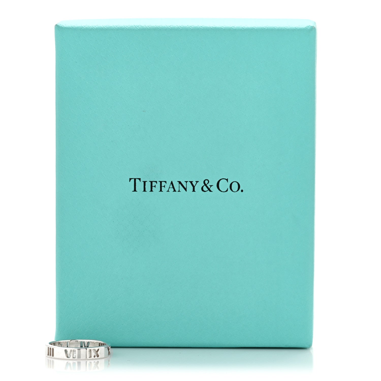 Tiffany Sterling Silver Narrow Atlas Pierced Ring 51 5.75 5 of 5