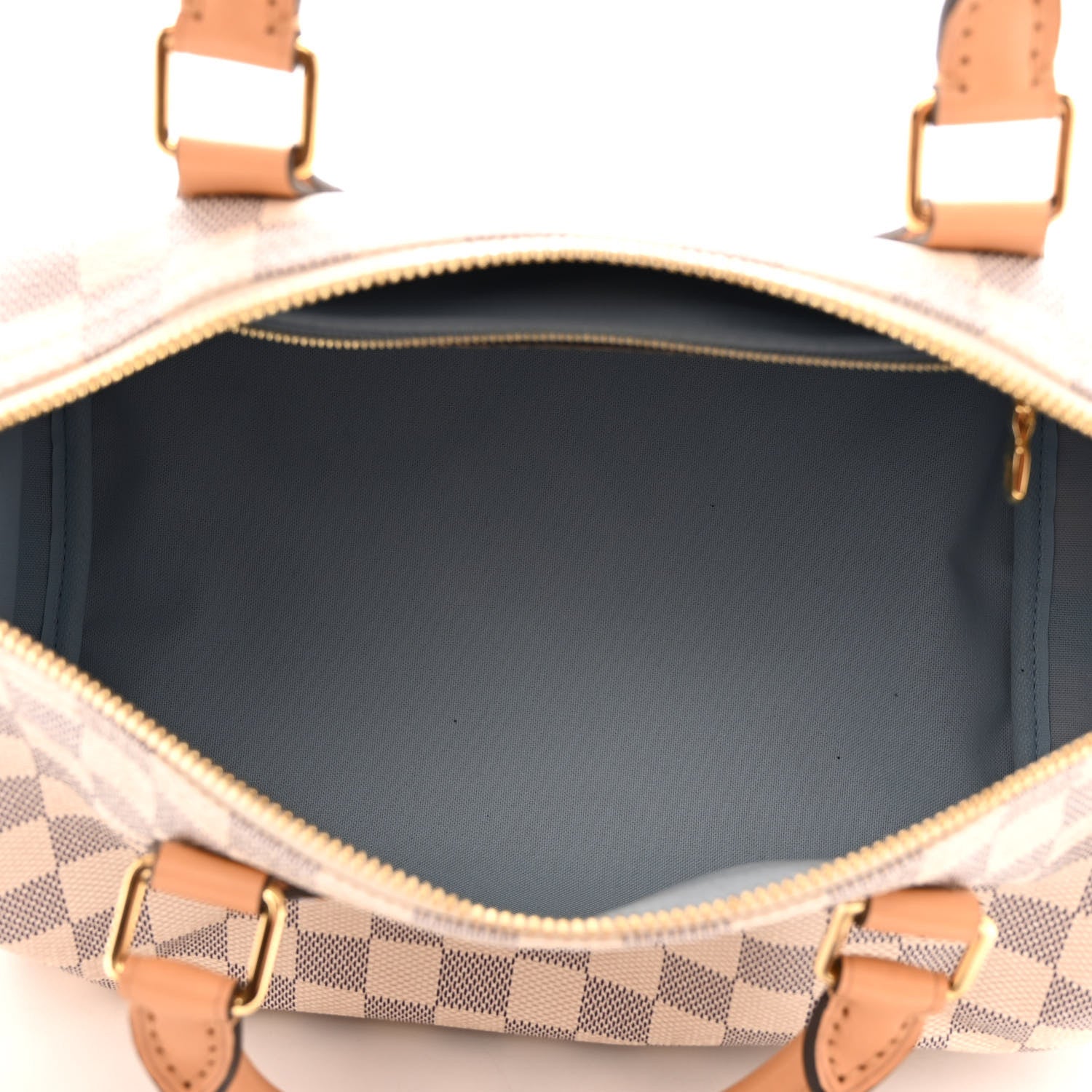 Louis Vuitton Damier Azur Braided Speedy Bandouliere 30 Blue 5 of 9