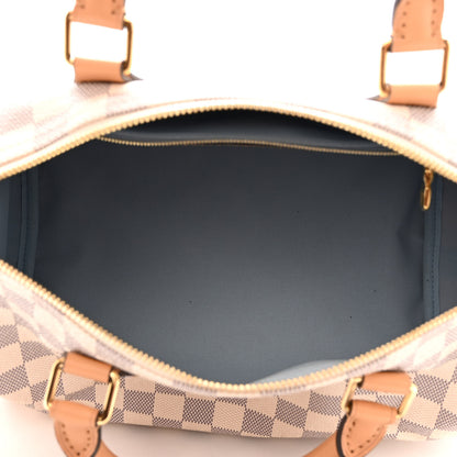 Louis Vuitton Damier Azur Braided Speedy Bandouliere 30 Blue 5 of 9