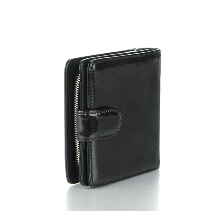 Chanel Patent Compact Zip Wallet Black 3 of 7