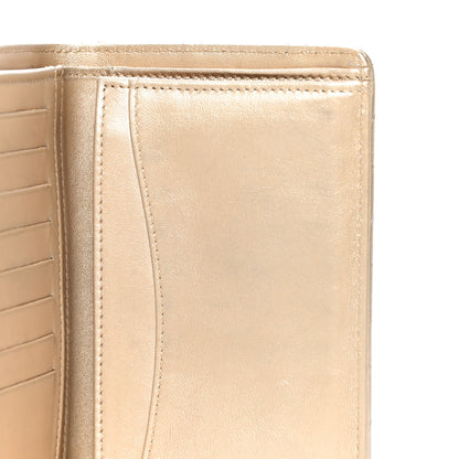 Chanel Metallic Lambskin Quilted Yen Wallet Gold 11 of 17