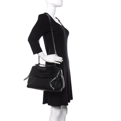 Givenchy Creased Patent Calfskin Medium ID Flap Black 2 of 13