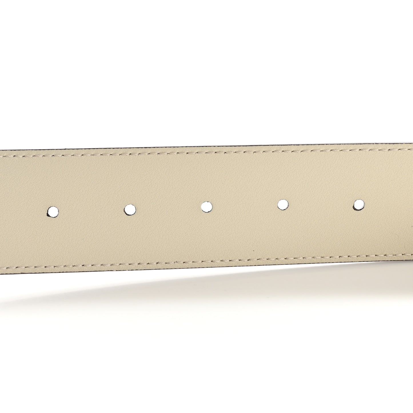 Calfskin Double G 40mm Belt 85 34 Mystic White