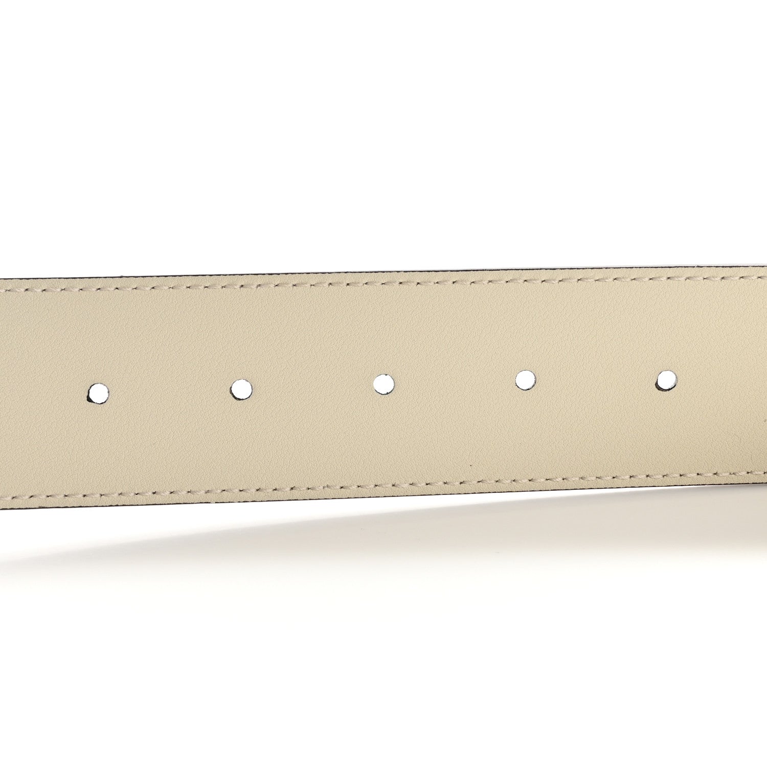 Gucci Calfskin Double G 40mm Belt 85 34 Mystic White 4 of 6