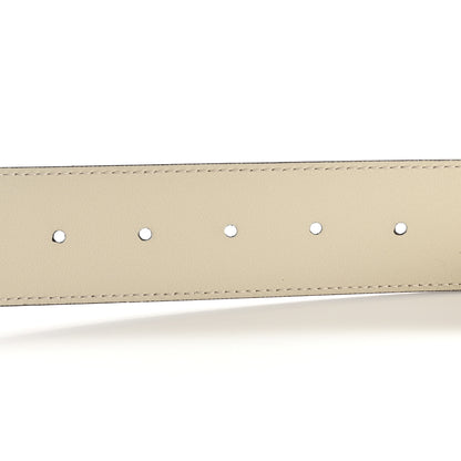 Gucci Calfskin Double G 40mm Belt 85 34 Mystic White 4 of 6