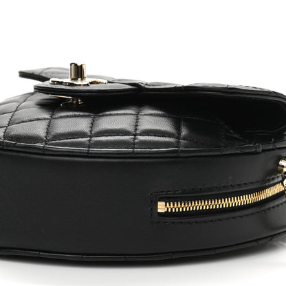 Chanel Lambskin Quilted CC In Love Heart Bag Black 10 of 10