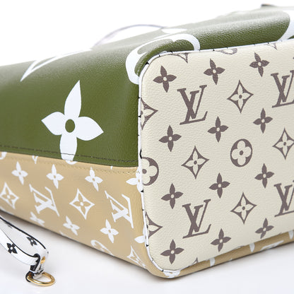 Louis Vuitton Monogram Giant Neverfull MM Kaki 8 of 10