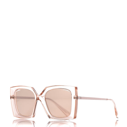 Chanel 18K Pink Gold Mirror Square Sunglasses 6051 Pink 1 of 7
