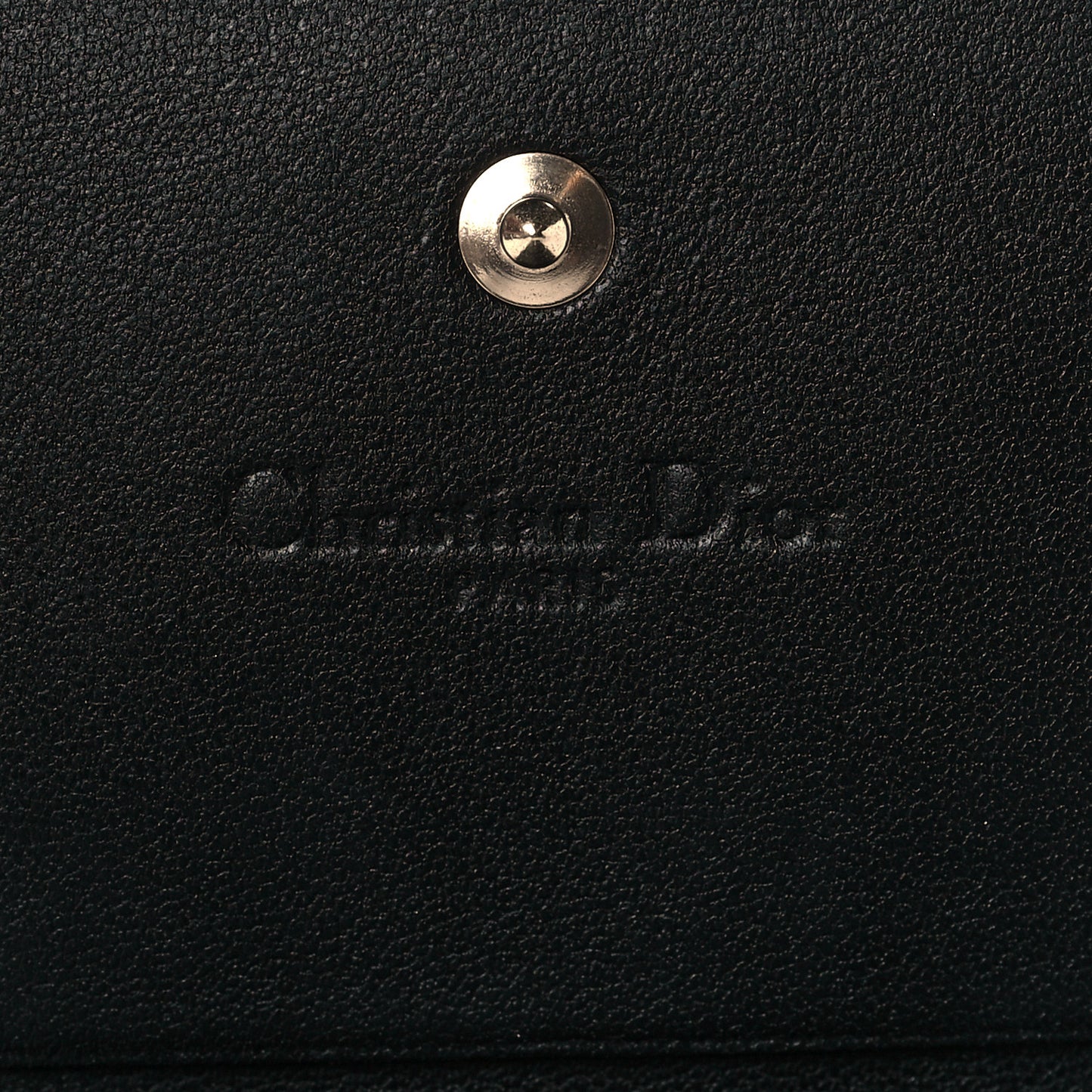 Lambskin Cannage Mini Lady Dior Wallet Black