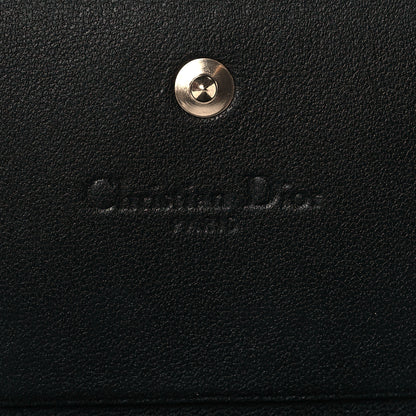 Christian Dior Lambskin Cannage Mini Lady Dior Wallet Black 10 of 13