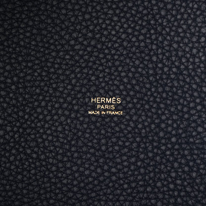 Hermes Taurillon Clemence Picotin Lock 22 MM Bleu Nuit 6 of 11