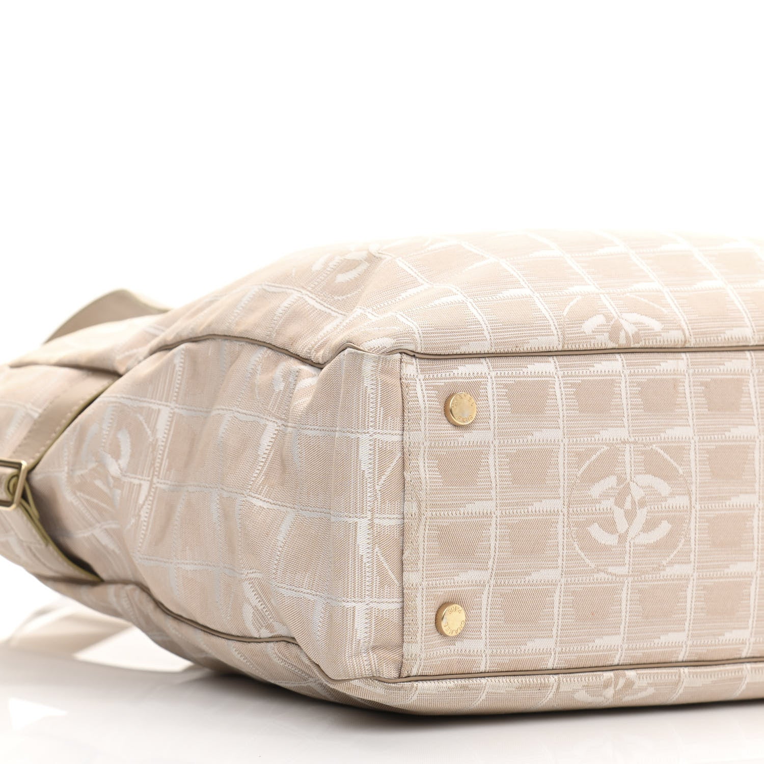 Chanel Nylon Travel Large Tote Beige 9 of 14