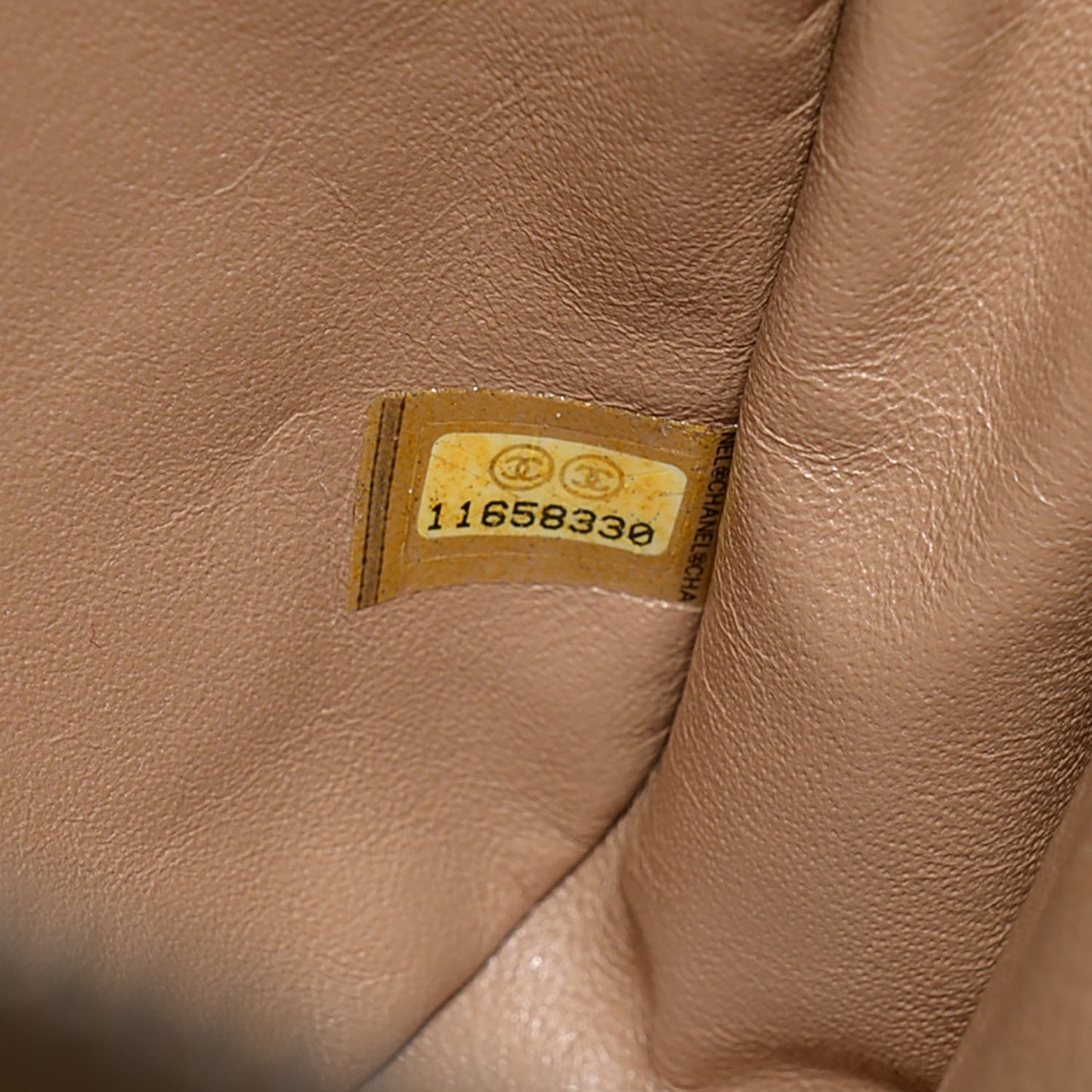 Caviar Quilted Shoulder Bag Beige