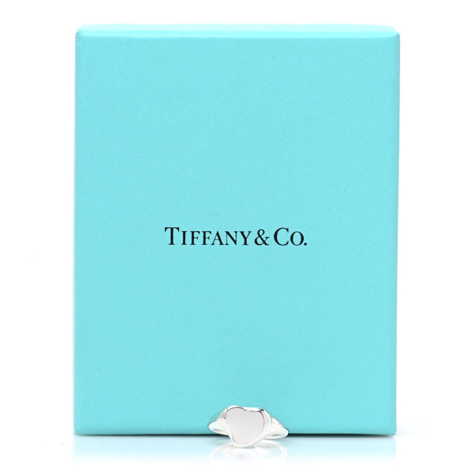 Tiffany Sterling Silver Elsa Peretti Full Heart Ring 49 4.75 5 of 5