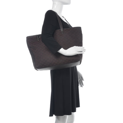 Gucci Nylon Monogram Large Tote Dark Brown 2 of 14