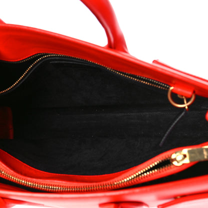 Saint Laurent Calfskin Small Sac De Jour Neon Orange 5 of 10