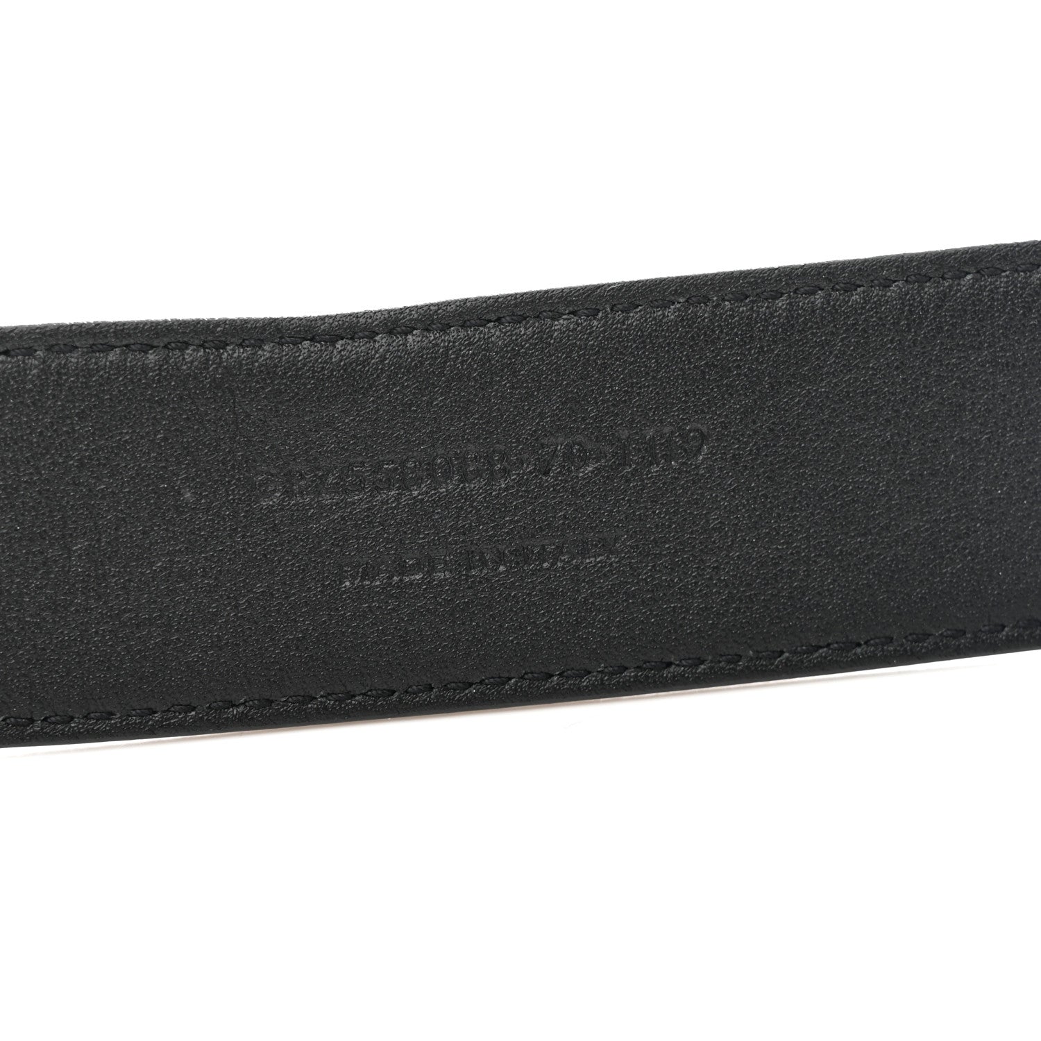 Saint Laurent Smooth Calfskin Monogram Square Buckle Belt 70 28 Black 4 of 6