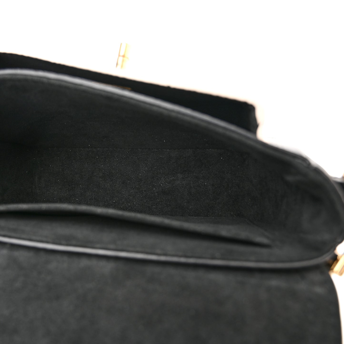 Grained Calfskin Lockme Tender Black