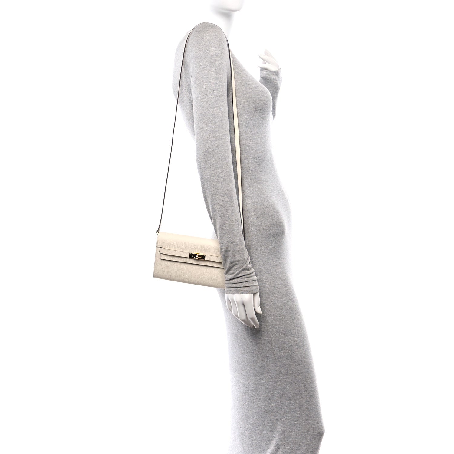 Hermes Epsom Verso Kelly Wallet To Go Nata Sesame 2 of 11