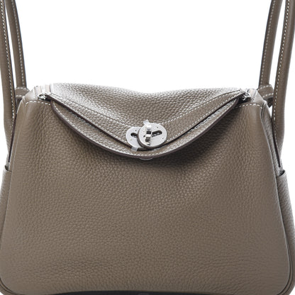 Hermes Taurillon Clemence Lindy 26 Etoupe 8 of 11
