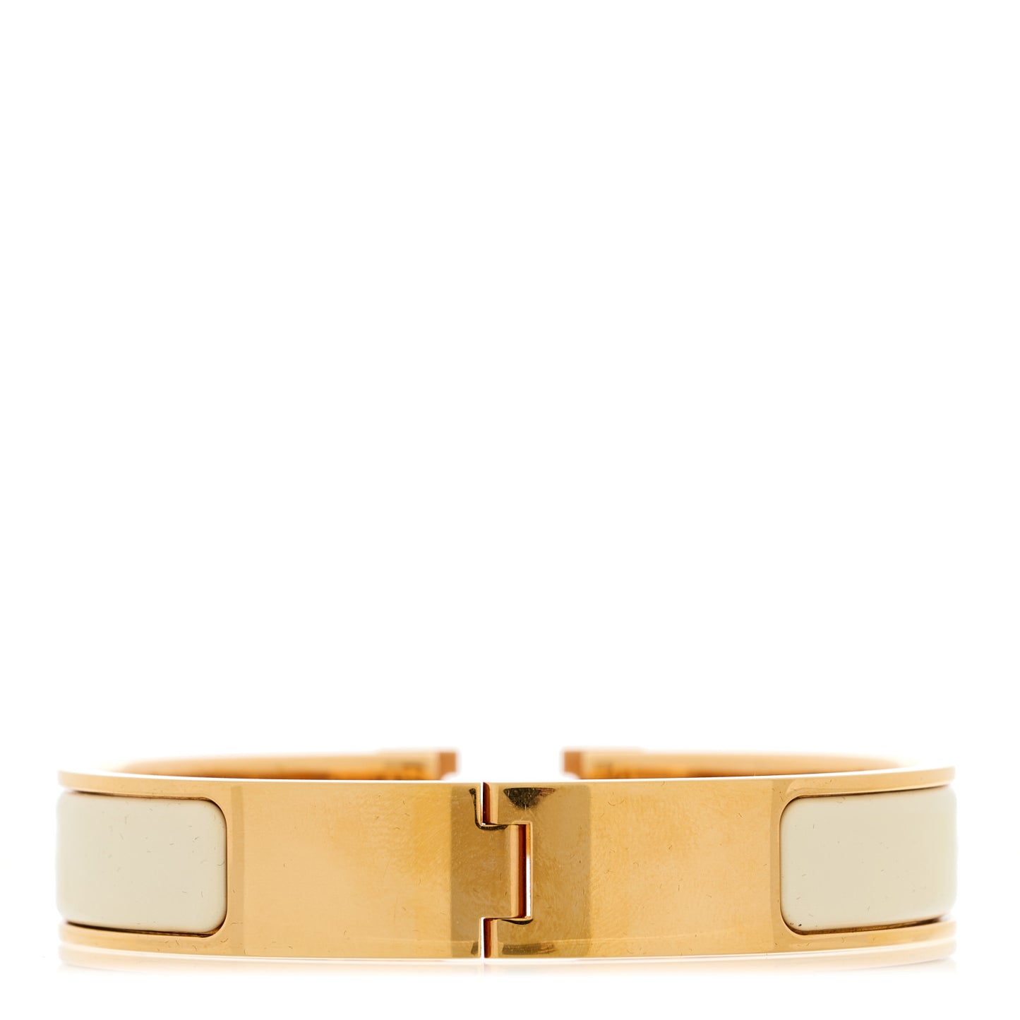 Enamel Narrow Clic Clac H Bracelet PM Craie