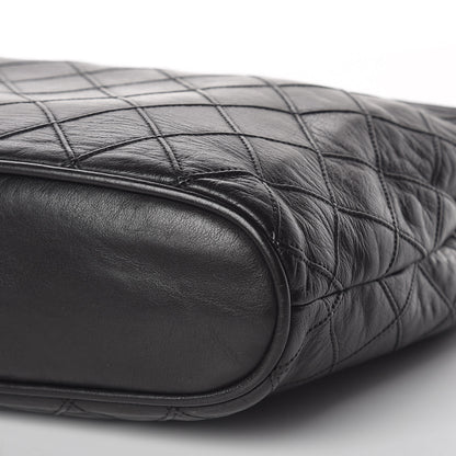 Chanel Lambskin Stitched Shopper Tote Black 11 of 15