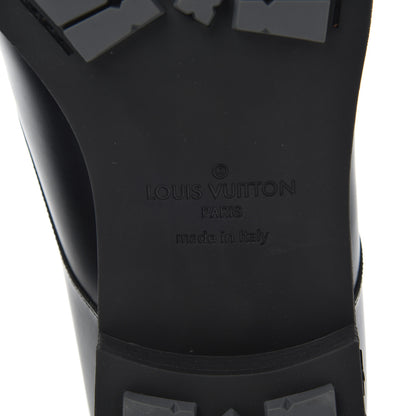 Louis Vuitton Calfskin Mens Formal Derby Shoes 11 Black 7 of 15