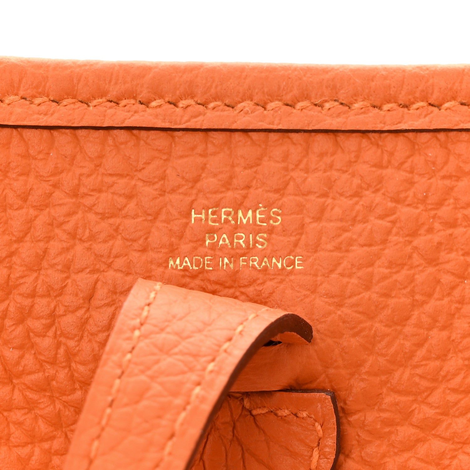 Hermes Taurillon Clemence Evelyne TPM Orange 6 of 11