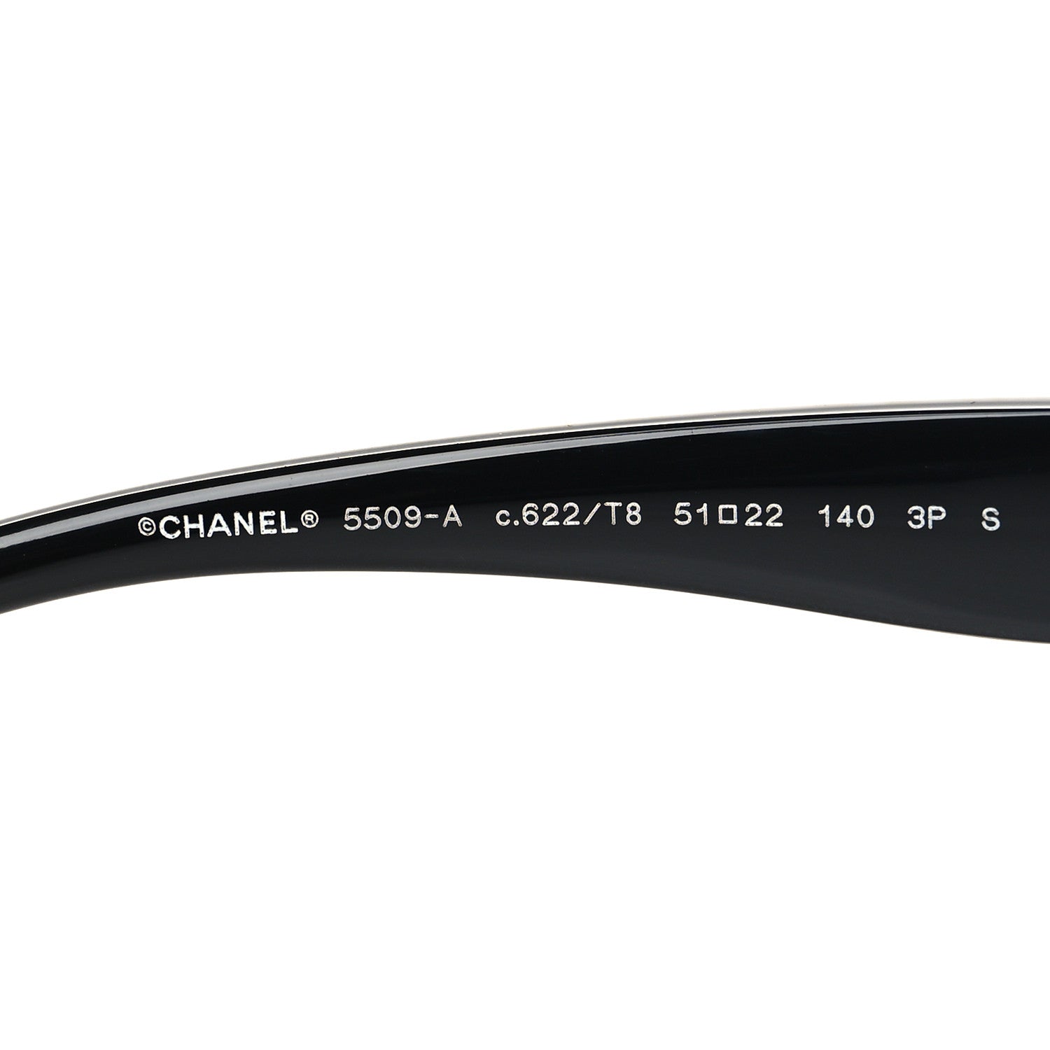 Chanel Acetate Square Sunglasses 5509-A Black 5 of 9