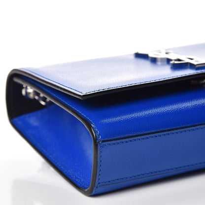 Saint Laurent Grain De Poudre Small Classic Monogram Kate Satchel Royal Blue 9 of 10