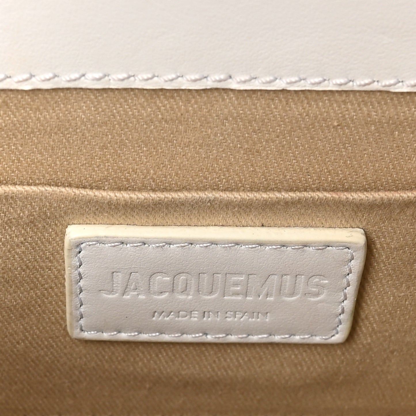 Smooth Calfskin Le Chiquito Noeud White